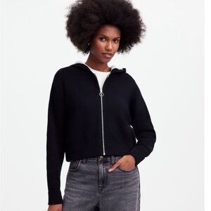 Madewell Double Face Cotton Blend Sweater Hoodie M